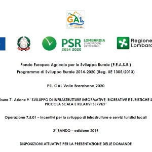 Bando Operazione 7.5.01 _ seconda pubblicazione